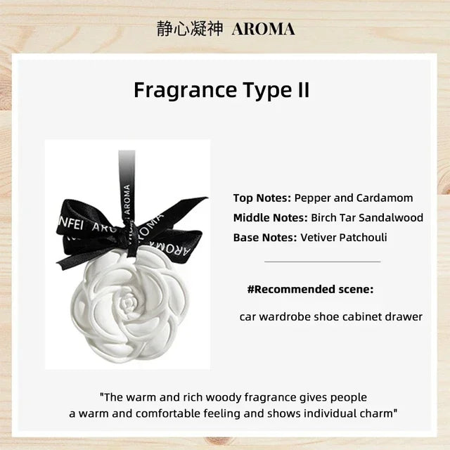Home Car Office Aromatherapy New Antique Plaster Crafts Hanging Fragrance Spread Plaster Scented Ceramic Aroma Diffuser