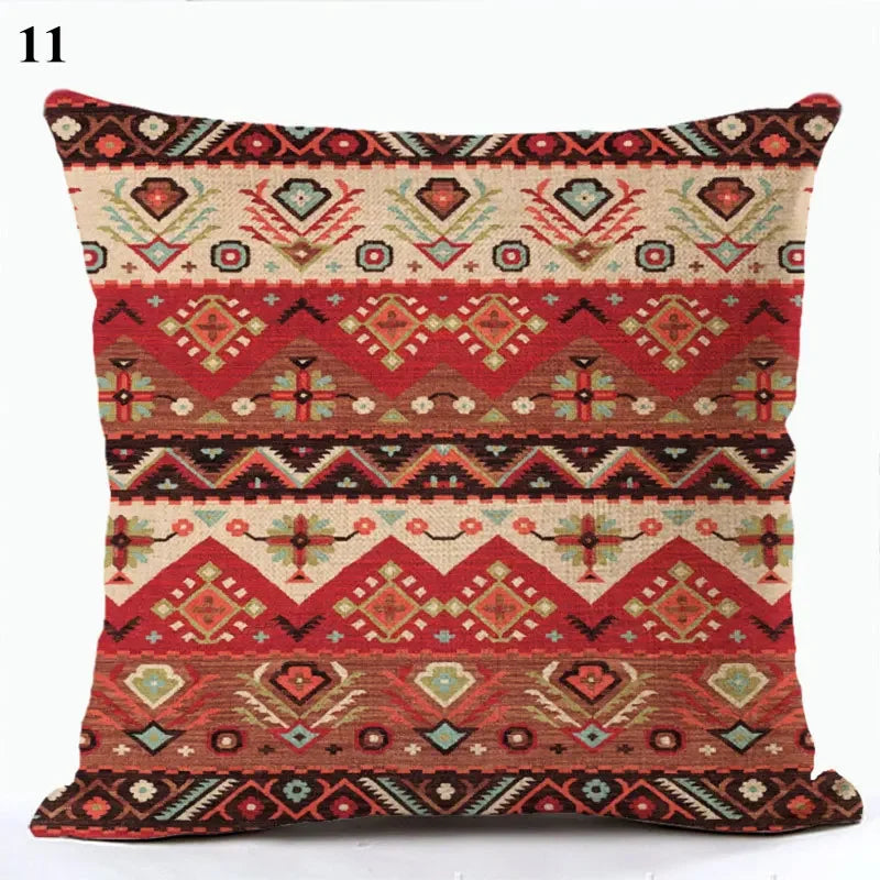 Bohemian Throw Pillows Case Brown Cushions Decorative Linen Comfortable Cover Cushion Geometric Cushion Cover Home Pillowcase