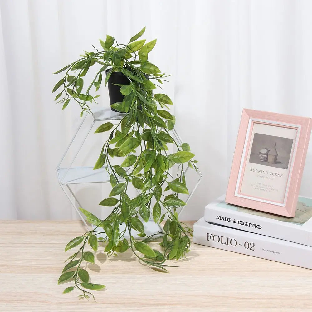 Artificial Hanging Plants with Pot Fake Plants Hanging Vines Shelf Plants Decor Potted Plants for Home Indoor Outdoor Decoration