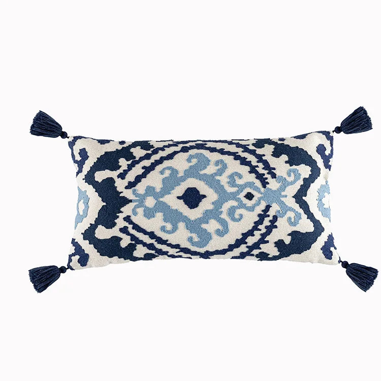Moroccan Pillowcase Living Room Sofa Decor Handmade Pillow Cover Indian Exotic Ethnic Style Boho Embroidery Cushion Pillow Cover